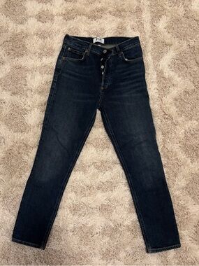 Agolde Relaxed Fit - Dark Wash Jeans